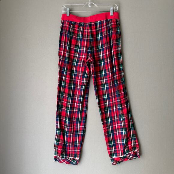 Victoria's Secret Pajama Pants Size S Red Plaid - Picture 7 of 9